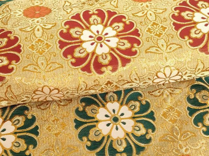 平和屋本店▼打敷　内敷　金襴　正倉院花文　法衣　寺院　仏具　仏教　僧侶　神職　装束　AABN1204ja