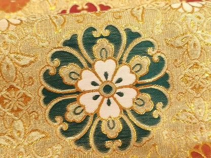 平和屋本店▼打敷　内敷　金襴　正倉院花文　法衣　寺院　仏具　仏教　僧侶　神職　装束　AABN1204ja