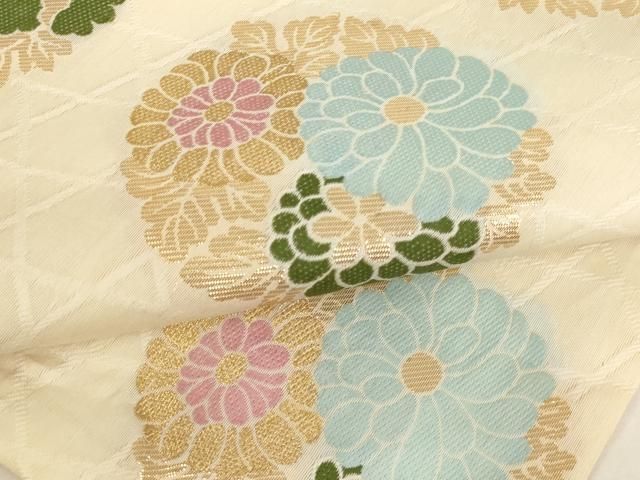 平和屋本店▼夏物　打敷　内敷　4点セット　紗　花丸文　法衣　寺院　仏具　仏教　僧侶　神職　装束　AABN1205ja