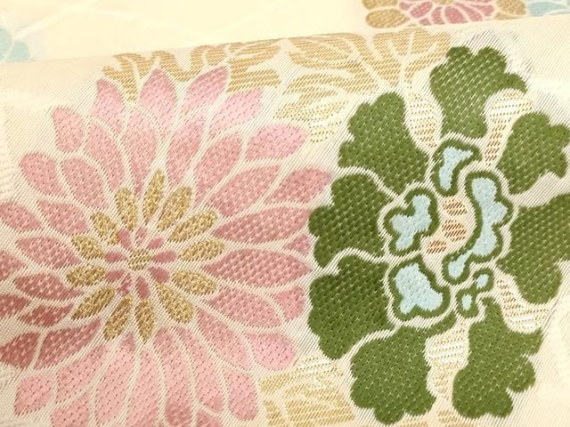 平和屋本店▼夏物　打敷　内敷　4点セット　紗　花丸文　法衣　寺院　仏具　仏教　僧侶　神職　装束　AABN1205ja