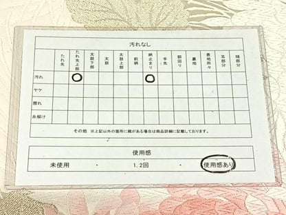 平和屋着物◎六通柄袋帯　唐織　乱菊　金銀糸　正絹　逸品　AABN1420dk