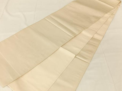 平和屋着物◎太鼓柄袋帯　駒刺繍　結び紐文　銀糸　正絹　逸品　AABN1501dk