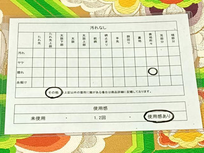 平和屋着物◎六通柄袋帯　唐織　蜀江花文　金銀糸　正絹　逸品　AABN1518dk