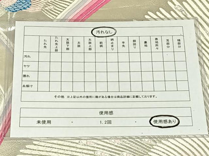 平和屋着物◎六通柄袋帯　唐織　大孔雀文　銀糸　正絹　逸品　AABN1519dk