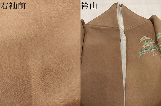 平和屋着物●訪問着　友禅　風景草花文　暈し染め　正絹　逸品　AABN1620ph