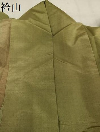 平和屋着物●上質な紬　間道　正絹　逸品　AABN1623ph