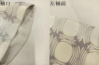 平和屋着物●上質な小紋　丸文　正絹　逸品　AABN1641ph