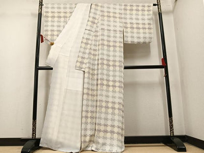 平和屋着物●上質な小紋　丸文　正絹　逸品　AABN1641ph