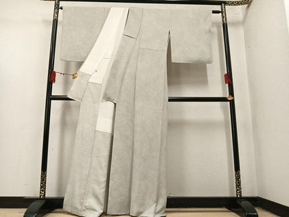 平和屋着物●上質な小紋　作家物　霞文　正絹　逸品　AABN1650ph