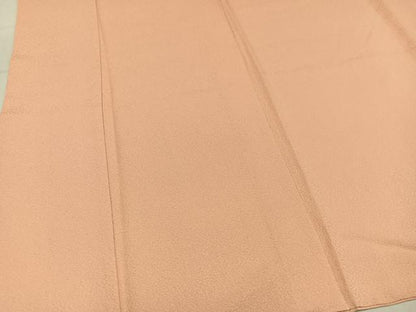 平和屋着物●上質な色無地　紋意匠　淡香色　正絹　逸品　AABN1663ph