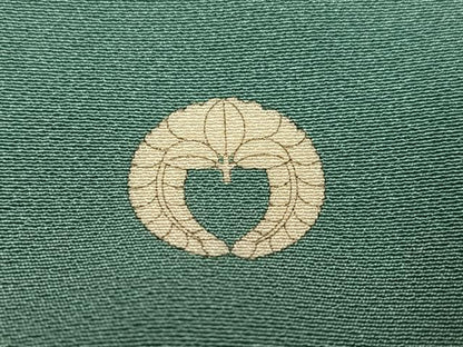 平和屋着物●豪華色留袖　作家物　総刺繍　花蝶文　正絹　逸品　AABN1667ph