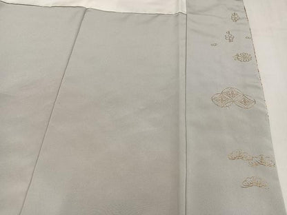 平和屋着物●豪華色留袖　総刺繍　駒刺繍　吉祥花唐草文　金糸　正絹　逸品　AABN1669ph