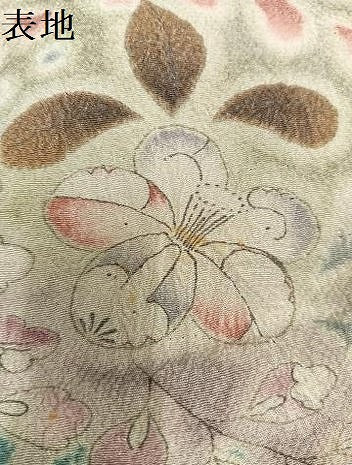 平和屋着物●訪問着　辻が花　絞り　暈し染め　仮絵羽　正絹　逸品　未使用　AABN1687ph