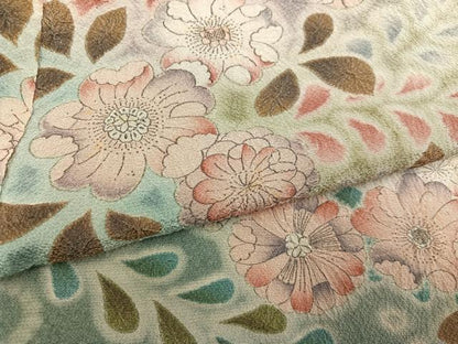 平和屋着物●訪問着　辻が花　絞り　暈し染め　仮絵羽　正絹　逸品　未使用　AABN1687ph