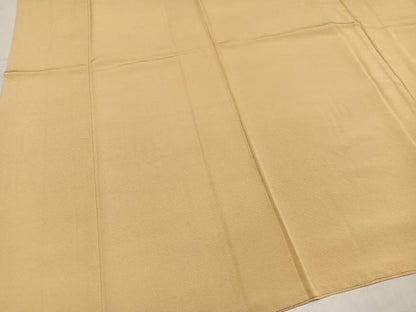 平和屋着物●上質な色無地　蜂蜜色　正絹　逸品　AABN1690ph