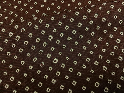 平和屋着物●上質な小紋　総絞り　鹿の子文　正絹　逸品　AABN1692ph