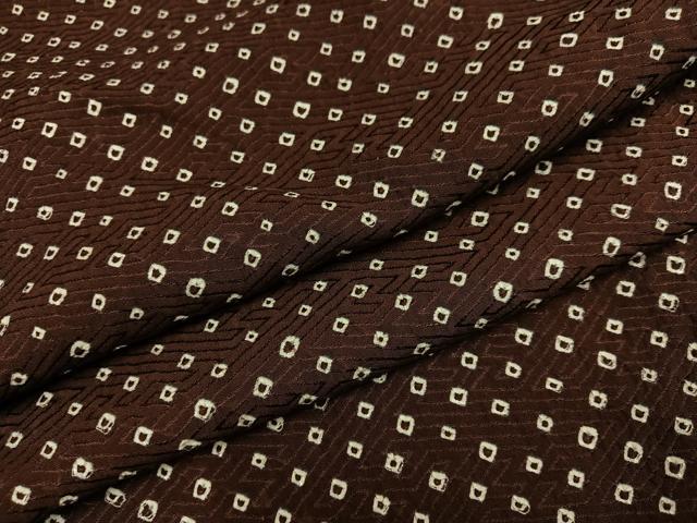 平和屋着物●上質な小紋　総絞り　鹿の子文　正絹　逸品　AABN1692ph