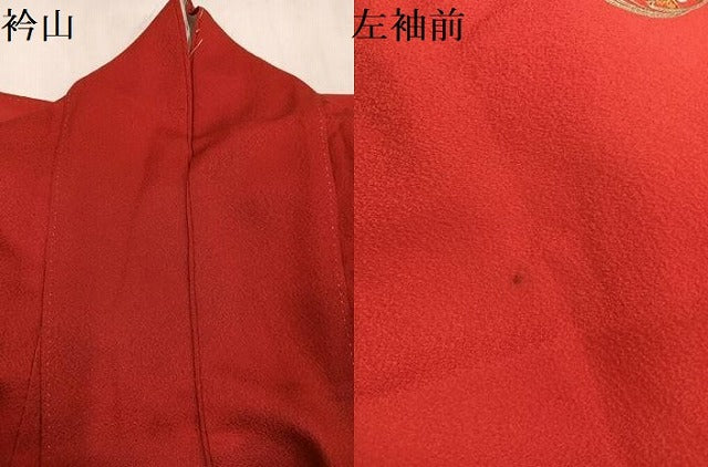 平和屋着物●中国三大刺繍　スワトウ刺繍　汕頭刺繍　振袖　花楽器文　正絹　逸品　AABN1698ph