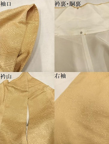 平和屋着物●豪華色留袖　駒刺繍　紅白梅　金彩　正絹　逸品　AABN1711ph