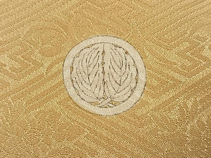 平和屋着物●豪華色留袖　駒刺繍　紅白梅　金彩　正絹　逸品　AABN1711ph