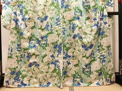 平和屋着物●豪華振袖　花車文　金彩　正絹　逸品　AABN1731ph