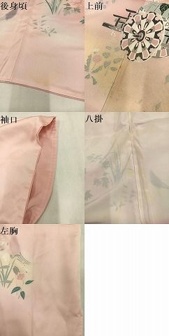 平和屋着物●訪問着　花車文　暈し染め　正絹　逸品　AABN1742ph