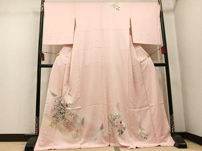 平和屋着物●訪問着　花車文　暈し染め　正絹　逸品　AABN1742ph