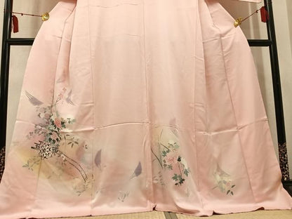 平和屋着物●訪問着　花車文　暈し染め　正絹　逸品　AABN1742ph