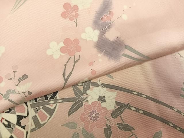 平和屋着物●訪問着　花車文　暈し染め　正絹　逸品　AABN1742ph