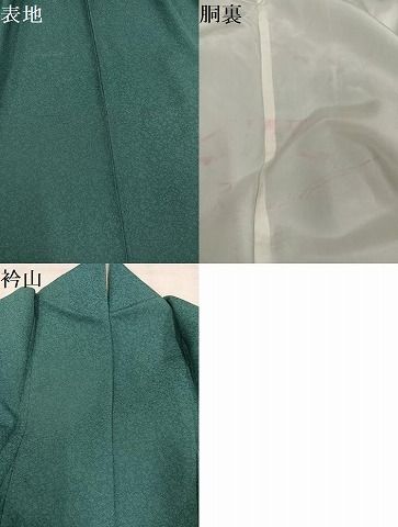 平和屋着物●上質な色無地　霞地紋　革色　正絹　逸品　AABN1751ph