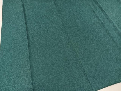 平和屋着物●上質な色無地　霞地紋　革色　正絹　逸品　AABN1751ph