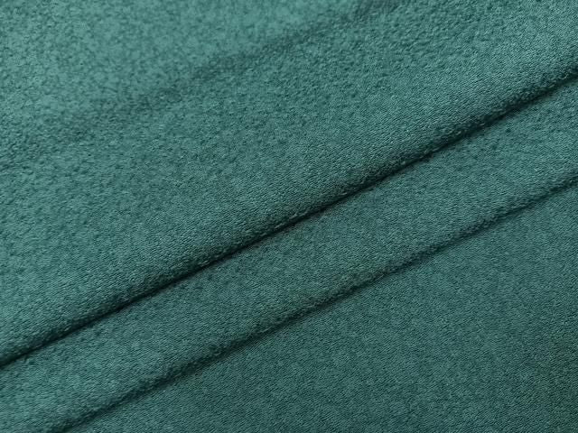 平和屋着物●上質な色無地　霞地紋　革色　正絹　逸品　AABN1751ph
