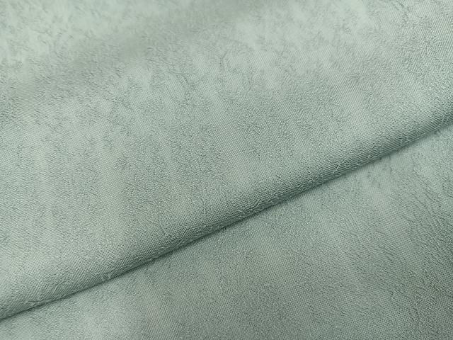 平和屋着物●上質な色無地　草木地紋　青磁鼠色　正絹　逸品　AABN1752ph
