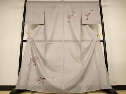 平和屋着物＊夏物　訪問着　絽　花鼓文　洗える着物　AABN2397jd