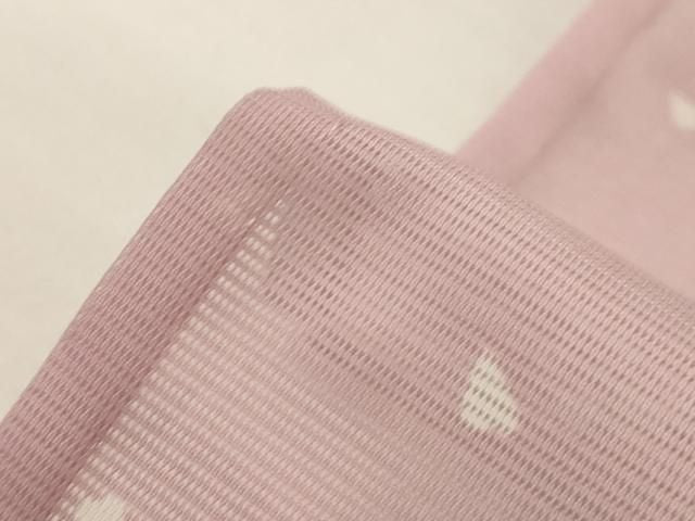 平和屋着物＊夏物　小紋　絽　舞葉文　洗える着物　AABN2400jd