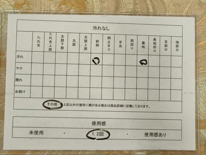 平和屋着物◎六通柄袋帯　立波文　金糸　正絹　逸品　AABN2486ps