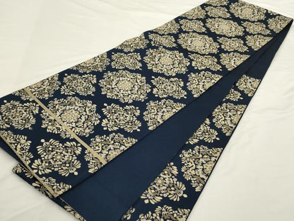 平和屋着物◎六通柄袋帯　花菱文　金糸　正絹　逸品　AABN2510ps