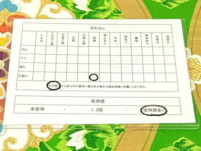 平和屋着物◎太鼓柄袋帯　唐織　立涌花文　金糸　正絹　逸品　AABN2525dk
