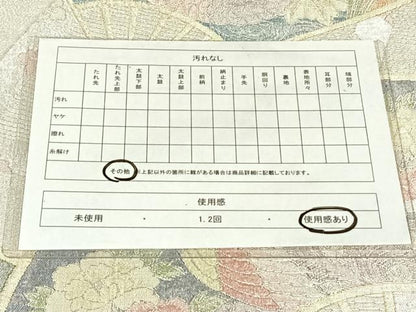 平和屋着物◎900織特選佐賀錦　六通柄袋帯　扇面花鳥文　金銀糸　正絹　逸品　AABN2534dk