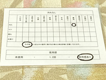 平和屋着物◎六通柄袋帯　笹竹文　金銀糸　正絹　逸品　AABN2537dk