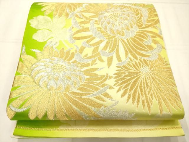 平和屋着物◎六通柄袋帯　乱菊　金銀糸　正絹　逸品　AABN2593ps