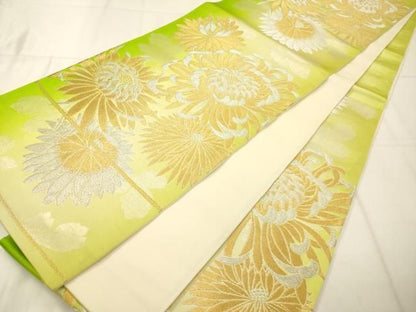 平和屋着物◎六通柄袋帯　乱菊　金銀糸　正絹　逸品　AABN2593ps