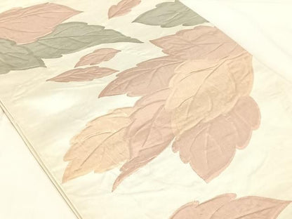 平和屋着物◎全通柄袋帯　枝花文　正絹　逸品　AABN2891dk