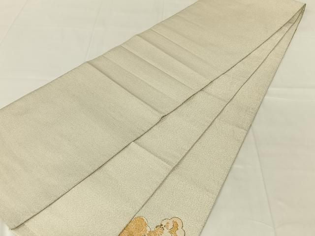 平和屋着物◎明つづれ　太鼓柄袋帯　雲重　金銀糸　正絹　逸品　AABN2898dk