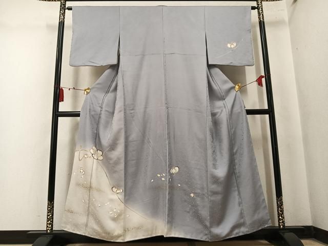 平和屋着物●訪問着　梅文　暈し染め　金彩　正絹　逸品　AABN2963ph