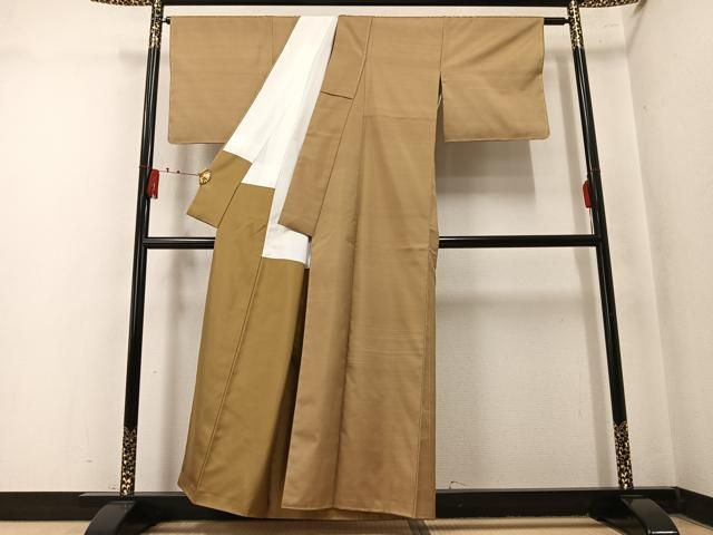 平和屋着物●上質な紬　霞文　正絹　逸品　未使用　AABN2964ph
