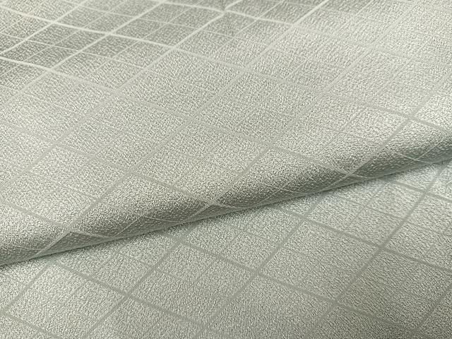 平和屋着物●上質な色無地　菱地紋　蕎麦切色　正絹　逸品　AABN2966ph