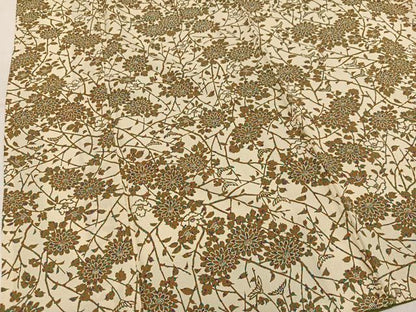 平和屋着物●上質な小紋　枝花文　正絹　逸品　AABN2976ph