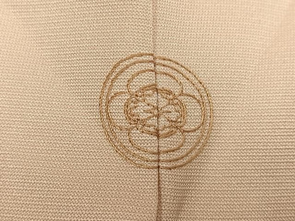 平和屋着物●訪問着　駒刺繍　花唐草文　金彩　三越扱い　正絹　逸品　AABN2990ph