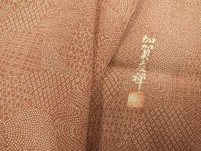 平和屋着物●江戸小紋　作家物　加賀友禅　寄せ小紋柄　正絹　逸品　未使用　AABN3002ph